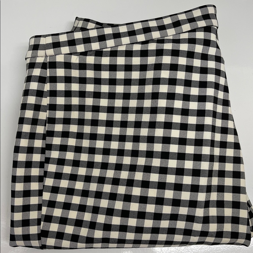 Theory Black & White Checked Gingham Cigarette Pants – Size 8 – NWOT